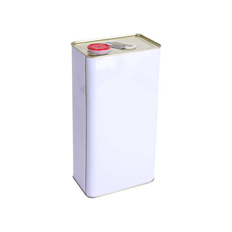 500-ml-5-Liter-Blechdose mit Kunststoffdeckel in Silber oder Weiß für die Ölverpackung