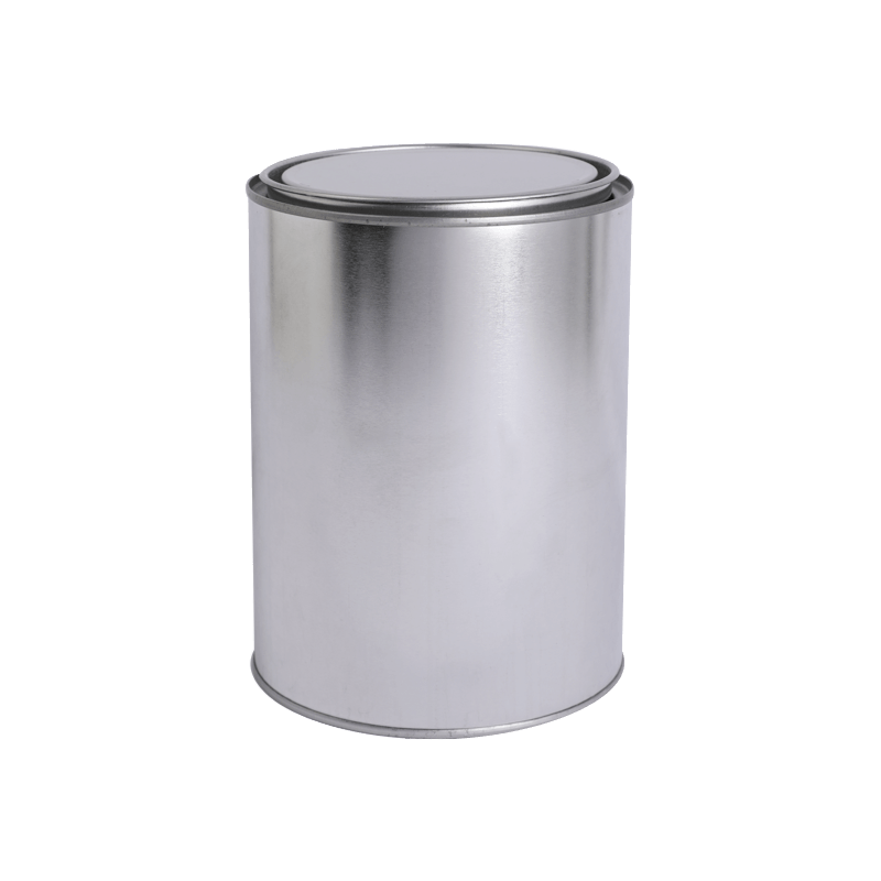 3L runde silberne Blechdose für Farbe/Kleber mit Kunststoff-/Metallgriff