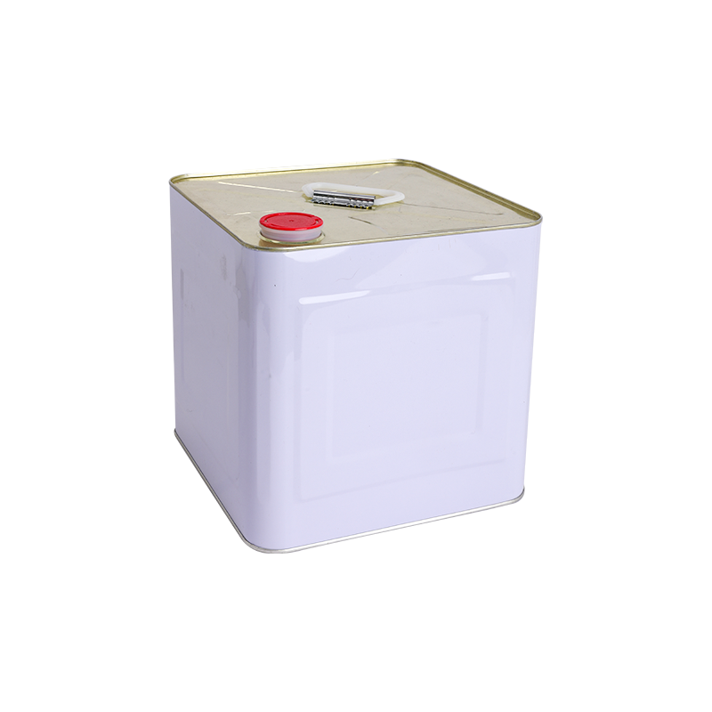 Quadratischer 10-Liter-Eimer mit Kunststoffdeckel zum Verpacken von Farbe und Kleber