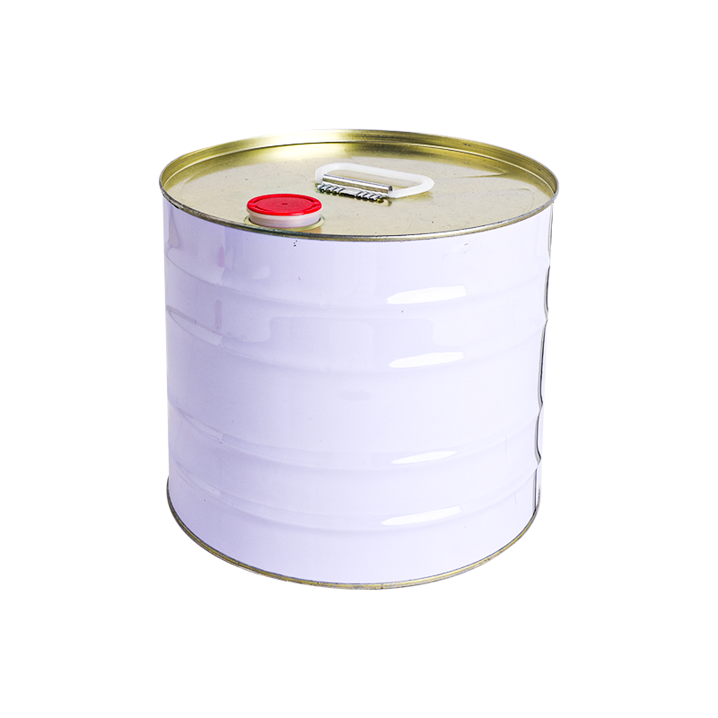 Runder 10-Liter-Eimer mit Kunststoffdeckel zum Verpacken von Farbe und Kleber