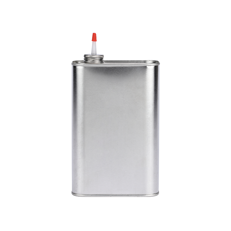500 ml – 5 l quadratische Öldose mit Schraubverschluss in Silber oder Weiß